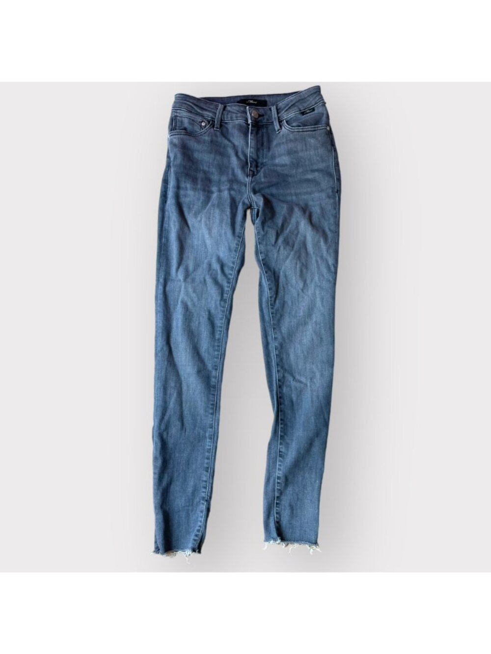 Mavi Size 25x28 Blue Denim Alissa High Rise Super Skinny Jeans - Picture 2 of 11